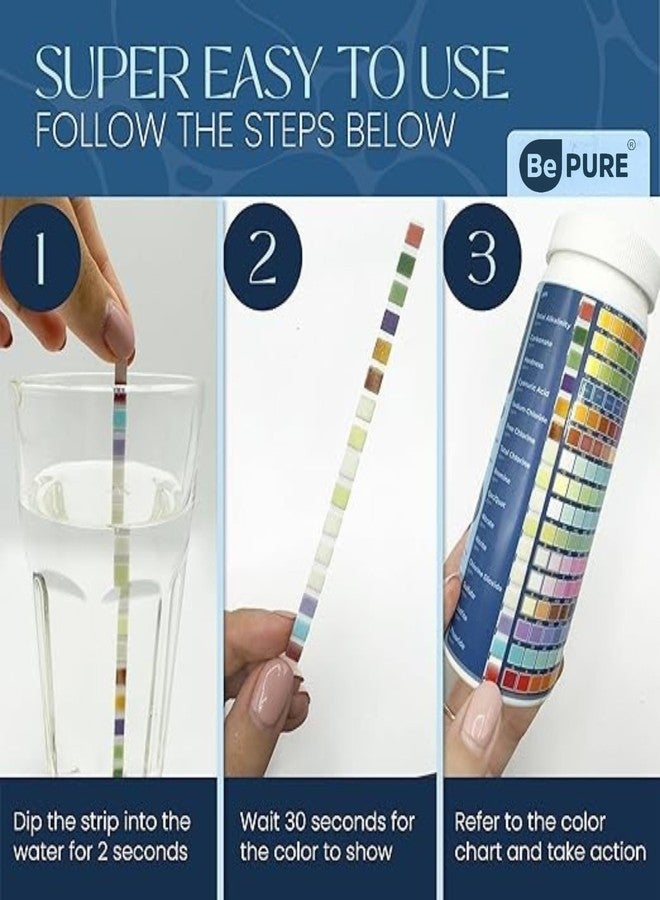 Bepure 18 in 1 Water Testing Kit with TDS, pH, Chlorine and 14 More Parameter Testing | Instant Water Quality Result - Image 3